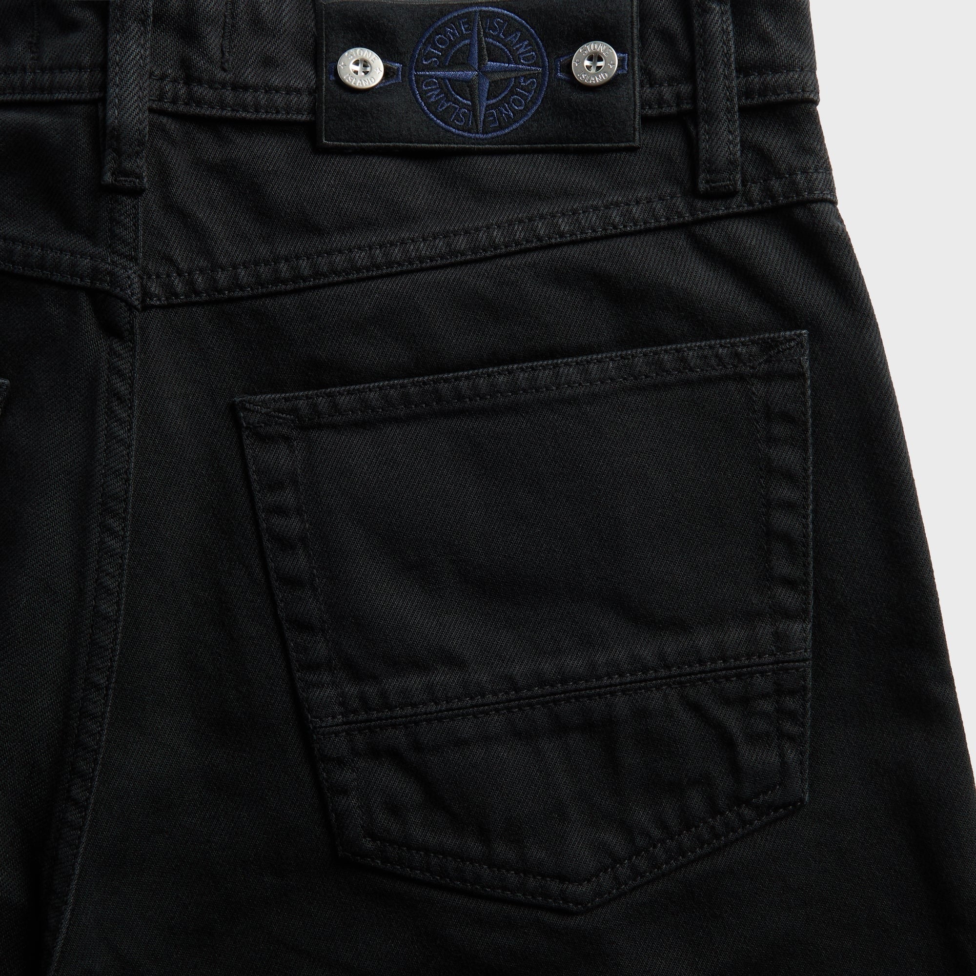Stone Island Light Bull Denim-TC Loose-fit Jean - Black