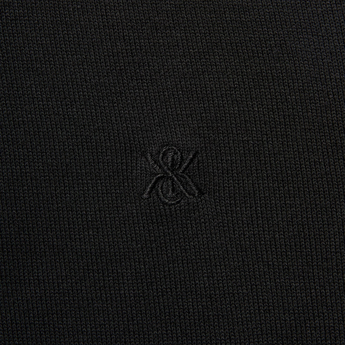 Kith Super Fine Viscose Knit Carrington Tee - Black