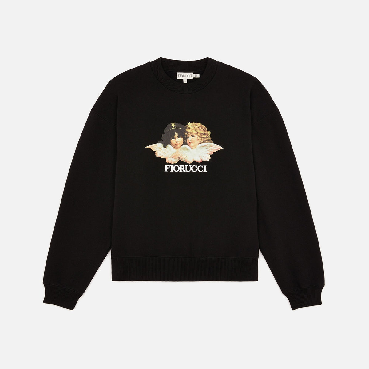 Fiorucci Crew Neck Angel Sweatshirt - True Black