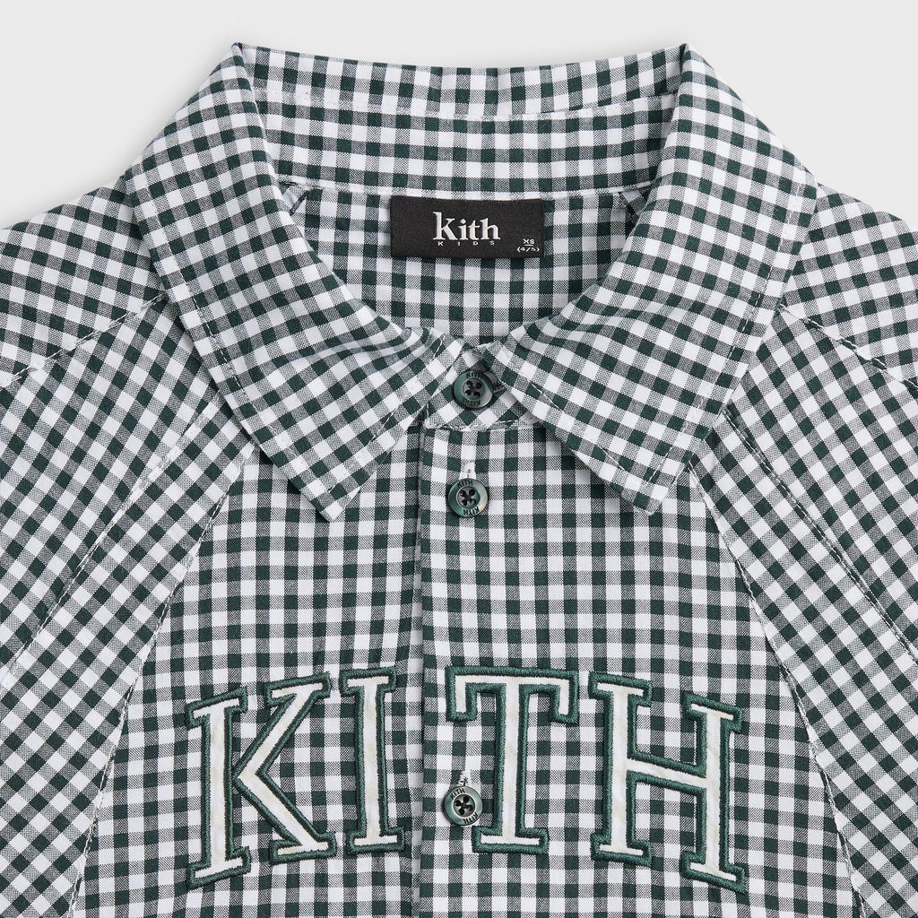 Kith Kids Blocked Gingham Apollo Shirt - Stadium