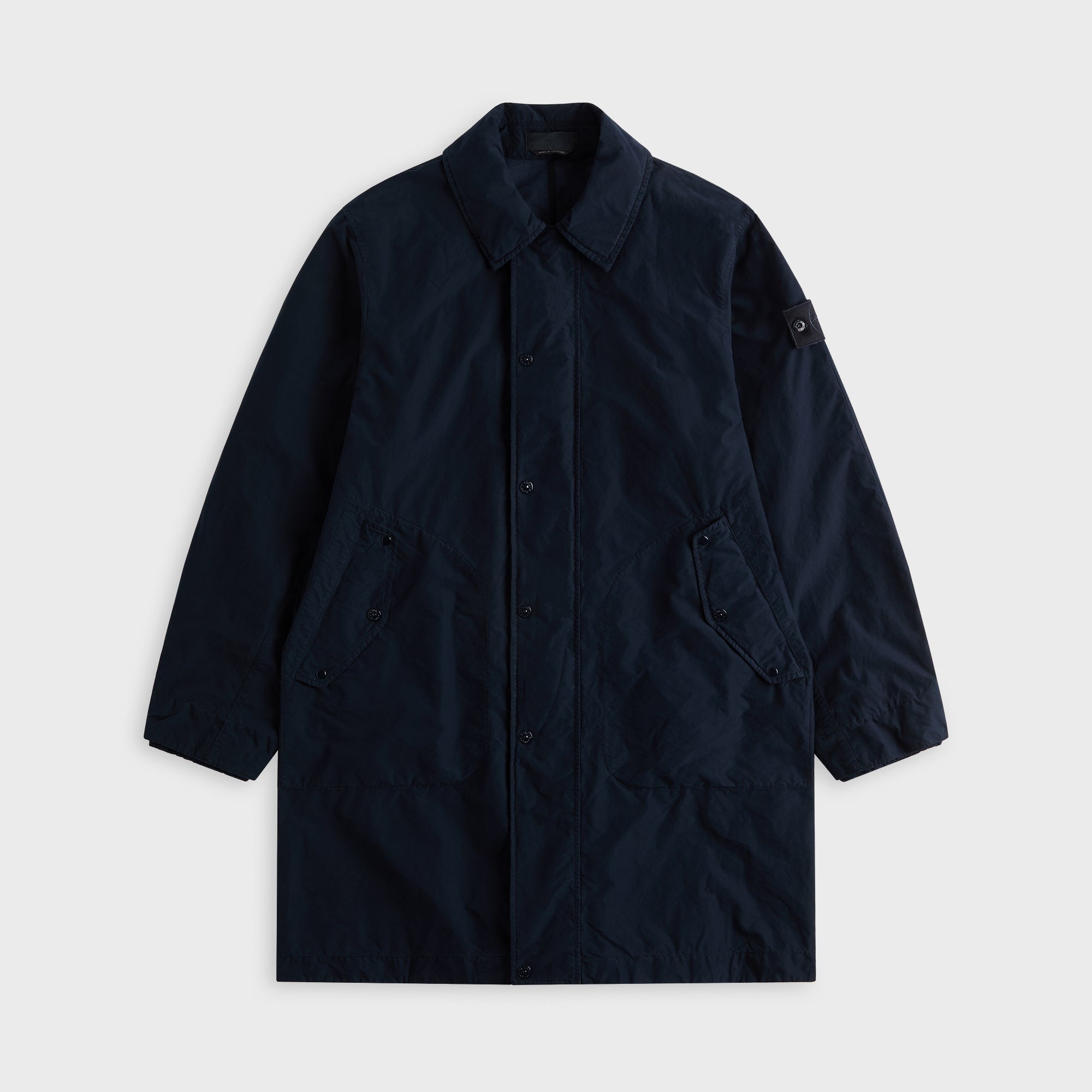 Stone Island Ghost David Light Trench Coat - Navy Blue