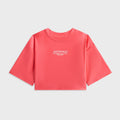 Kith Kids Active Fei Cropped Tee - Carnation