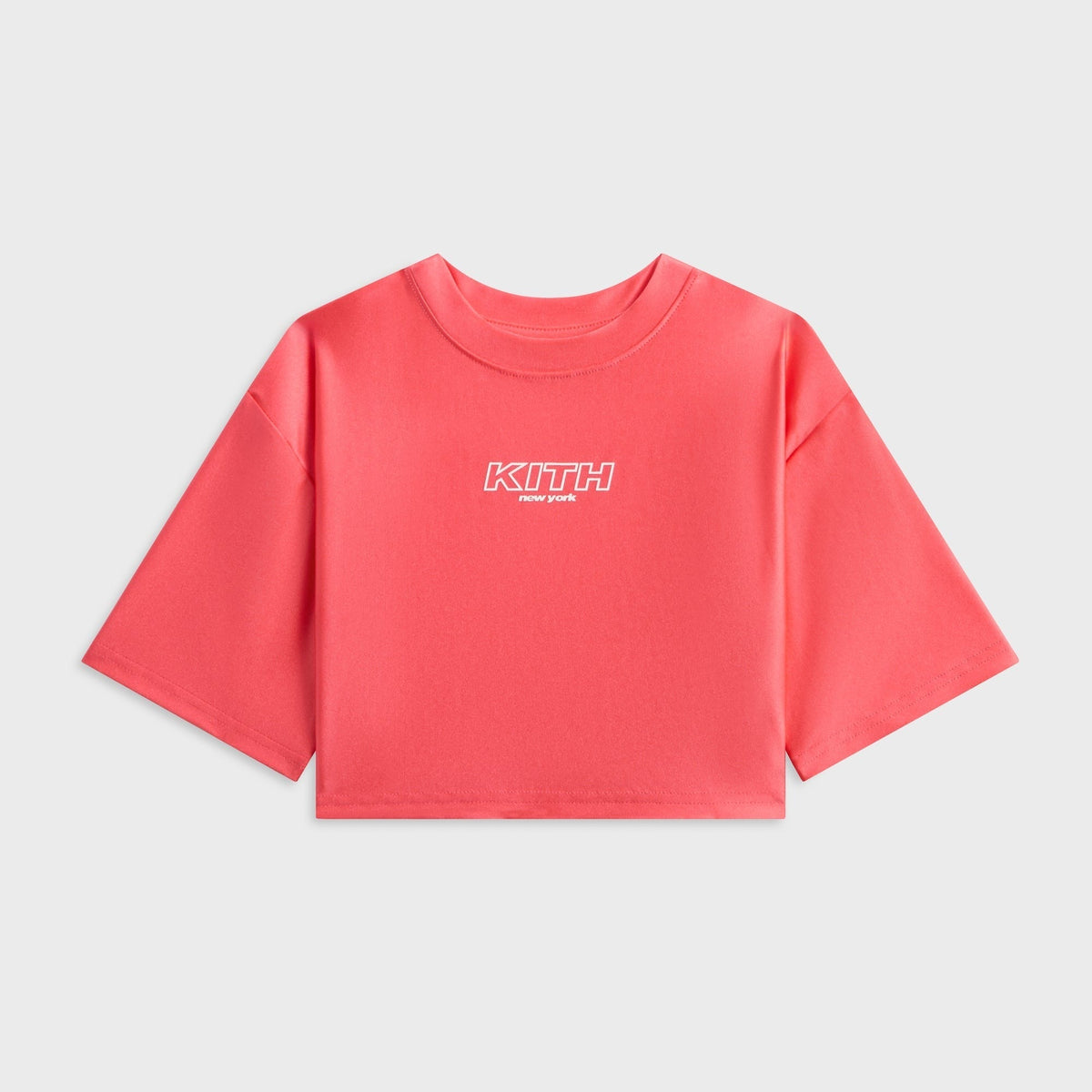 Kith Kids Active Fei Cropped Tee - Carnation