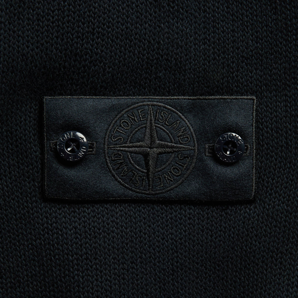 Stone Island Cotton Cashmere_S.I. Ghost Crewneck Jumper - Navy Blue