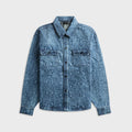 Daily Paper Snake Laser Rahul Denim Shirt - Blue