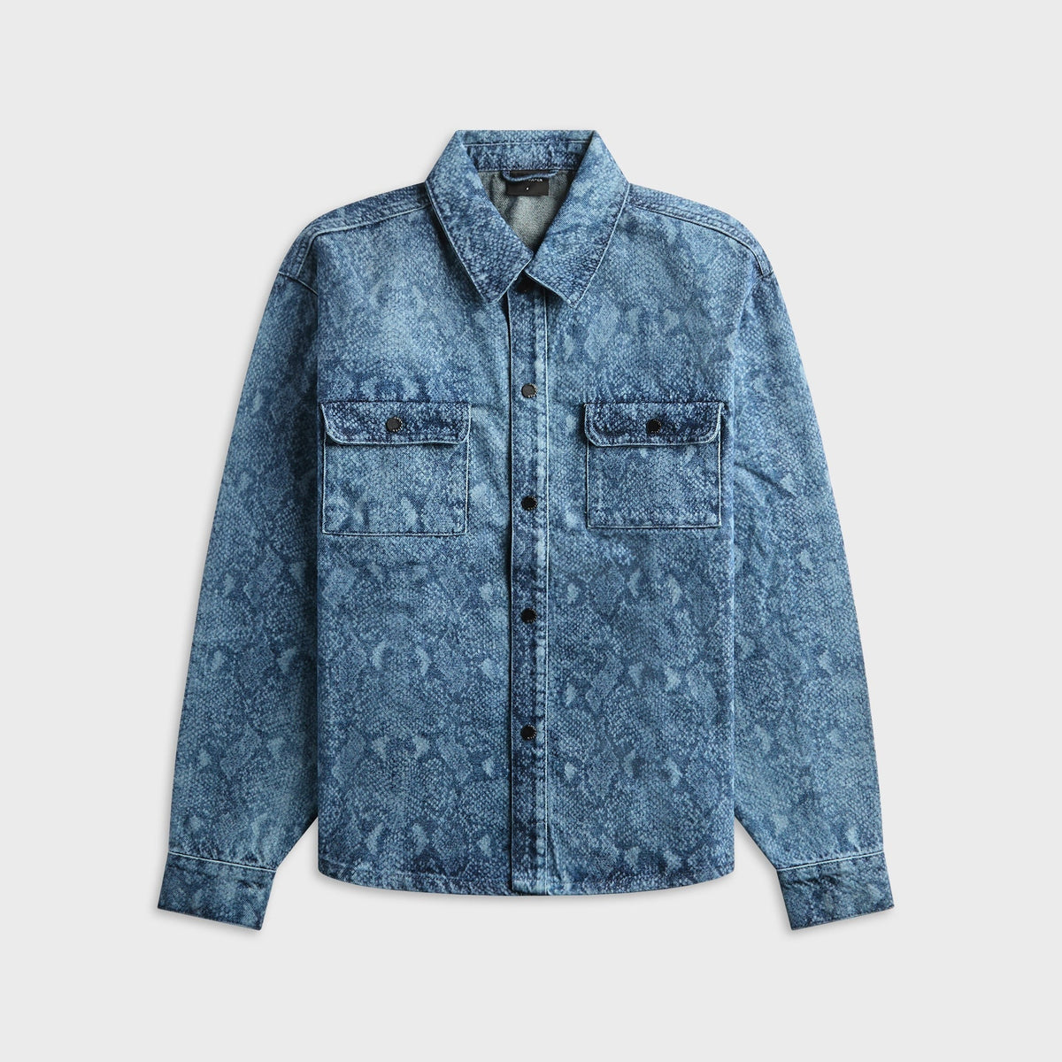 Daily Paper Snake Laser Rahul Denim Shirt - Blue