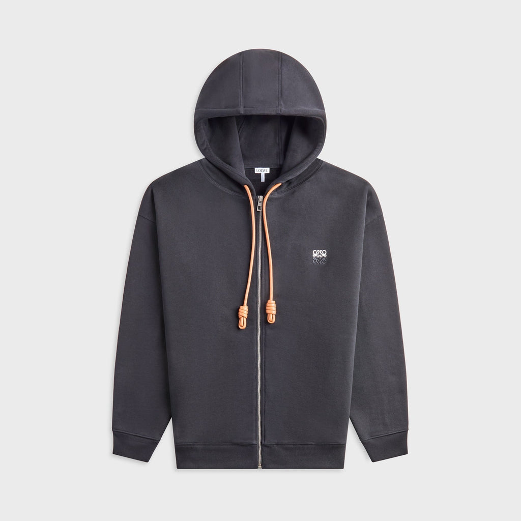 Loewe Zip-Up Hoodie - Black