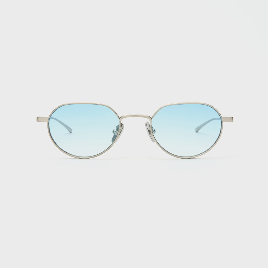 Flatlist Lucien - Brushed Silver / Light Blue Lens