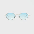 Flatlist Lucien - Brushed Silver / Light Blue Lens