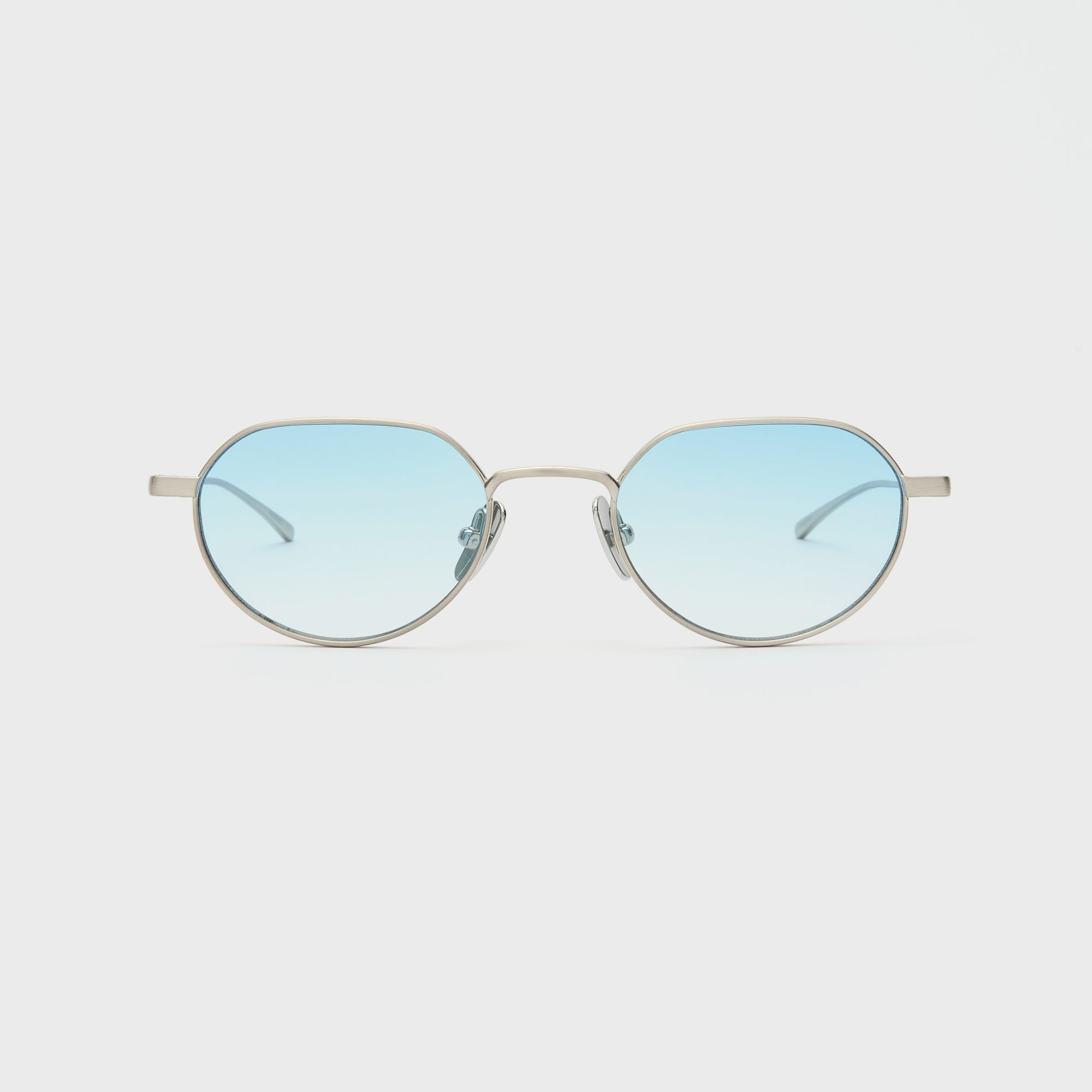 Flatlist Lucien - Brushed Silver / Light Blue Lens