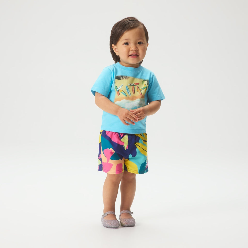 Kith Baby Abstract Tropical Kai Swim Trunk - Multi