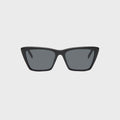 Saint Laurent Mica-001 53 Sunglasses - Black / Grey