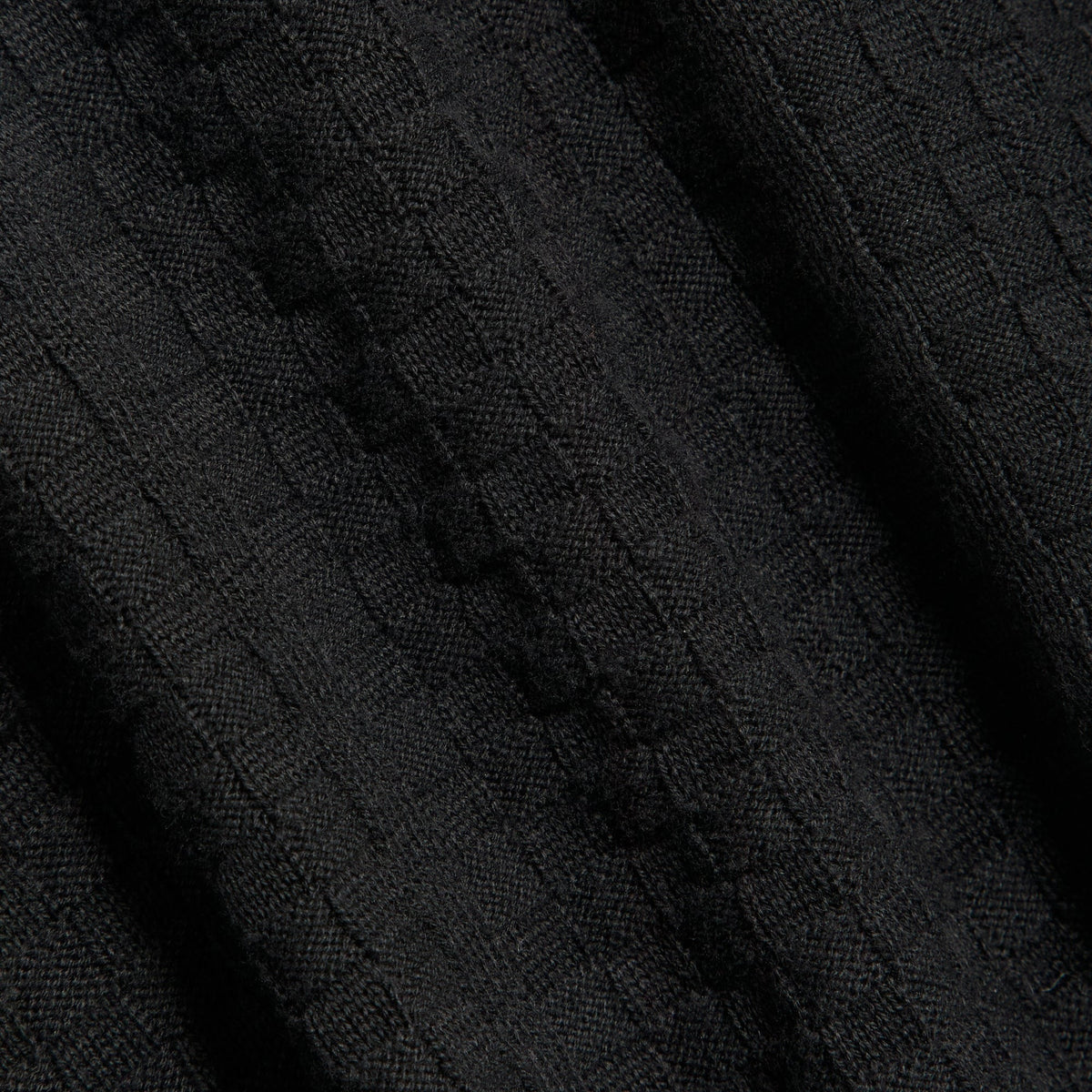 Kith Long Sleeve Tilden Pullover - Black