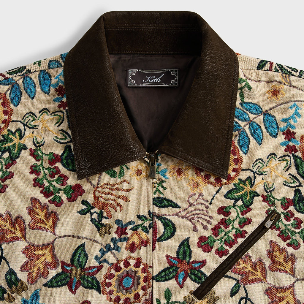 Kith Ornate Floral Tapestry Cassius Blouson Jacket - Durum