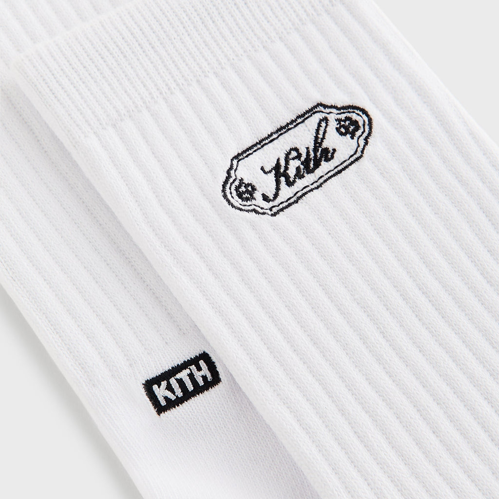 Kith 3-Pack Script Plaque Crew Socks - Multi