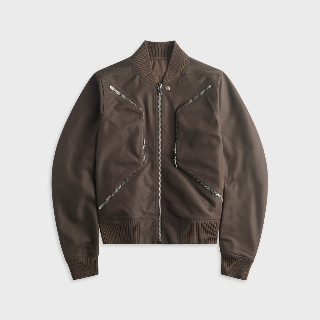 Rick Owens Heizer Flight Bomber Jacket - Dark Dust