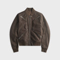 Rick Owens Heizer Flight Bomber Jacket - Dark Dust