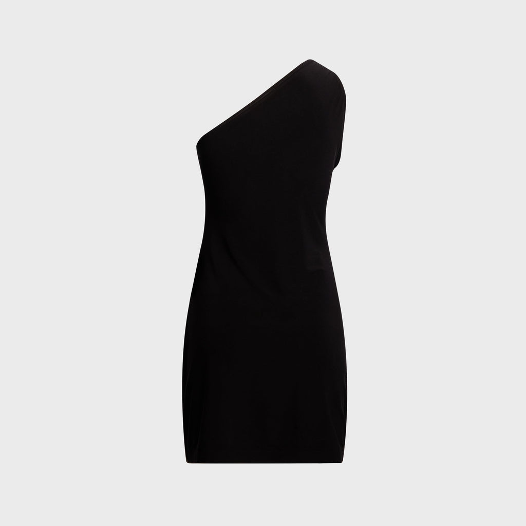Norma Kamali One Shoulder Mini Dress - Black