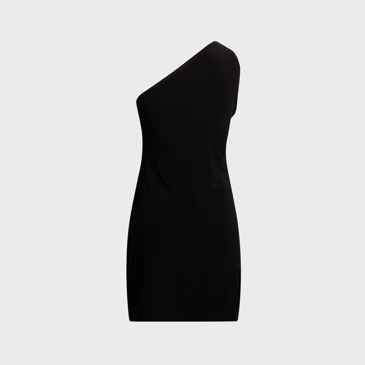 Norma Kamali One Shoulder Mini Dress - Black