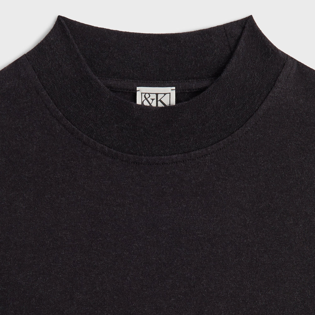 &Kin Mock Neck James Tee - Black