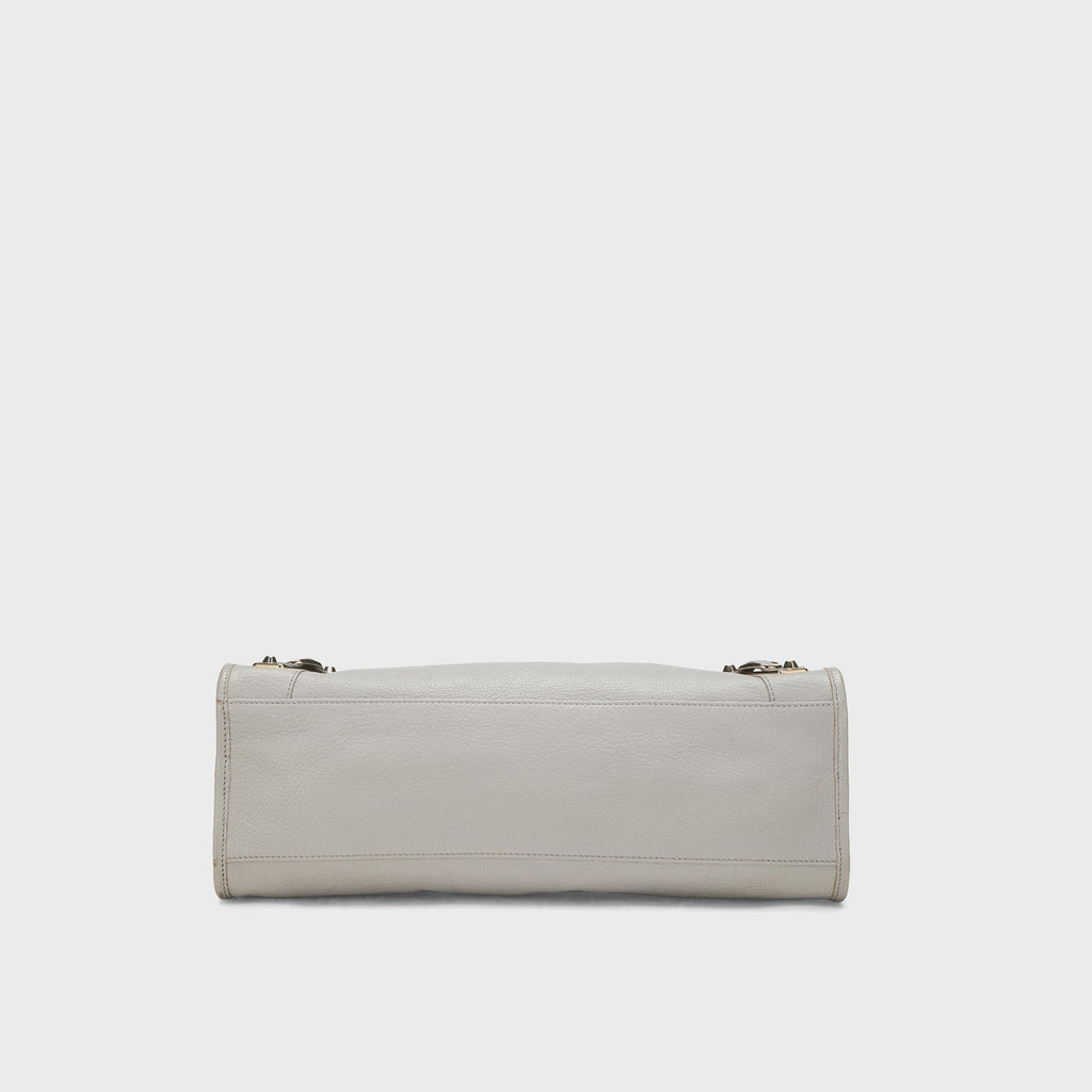 WGACA Balenciaga Chevre Leather Classic Metallic Edge Mini City Bag - Grey