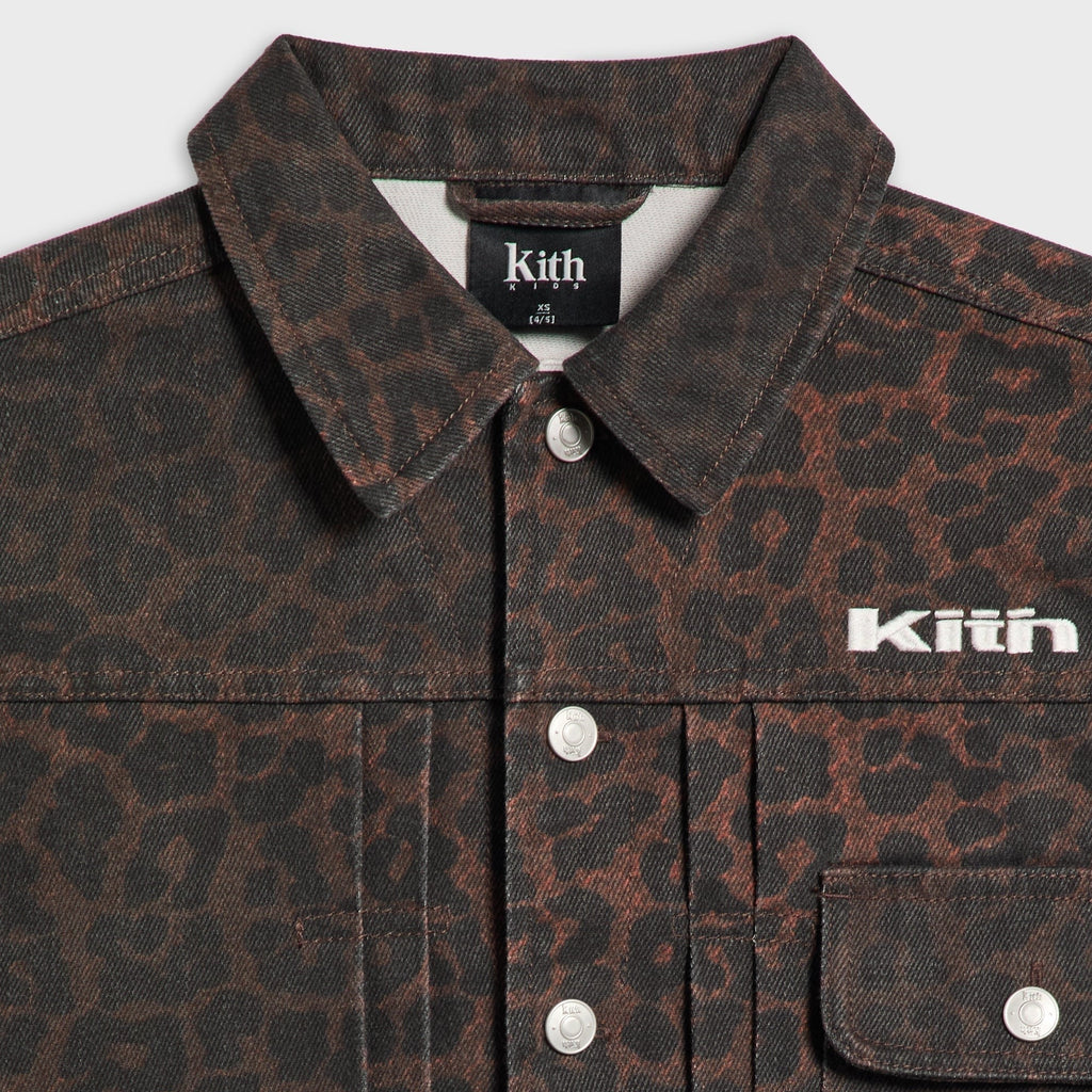 Kith Kids Leopard Alonzo Denim Jacket - Incognito - PH