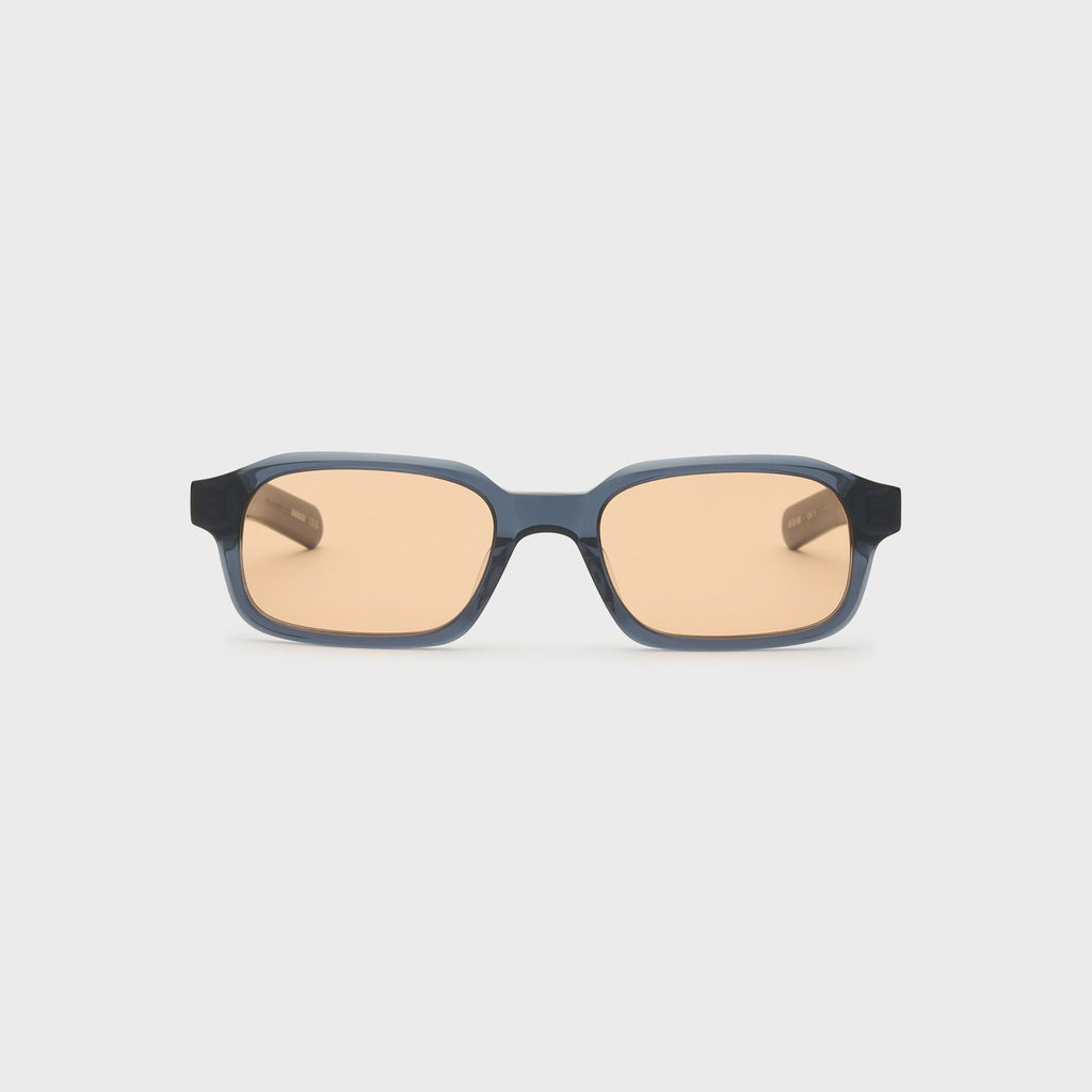 Flatlist Hanky Sunglasses - Crystal Blue Grey / Brown