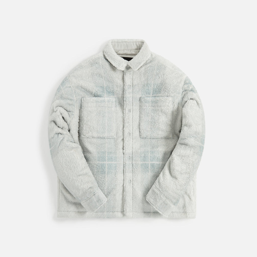 Stampd Plaid Cropped Sherpa Buttondown - Light Plaid
