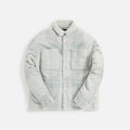 Stampd Plaid Cropped Sherpa Buttondown - Light Plaid