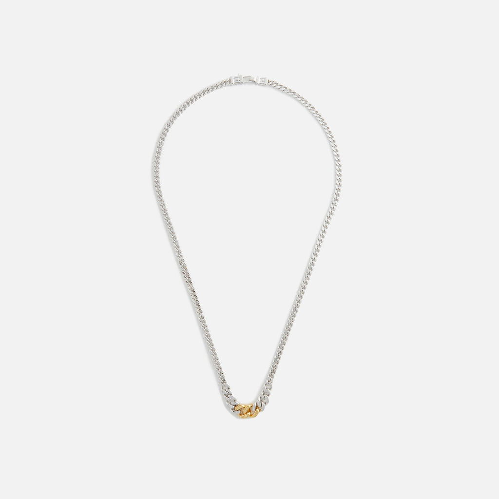 Tom Wood Dean Chain Duo - Silver / Gold