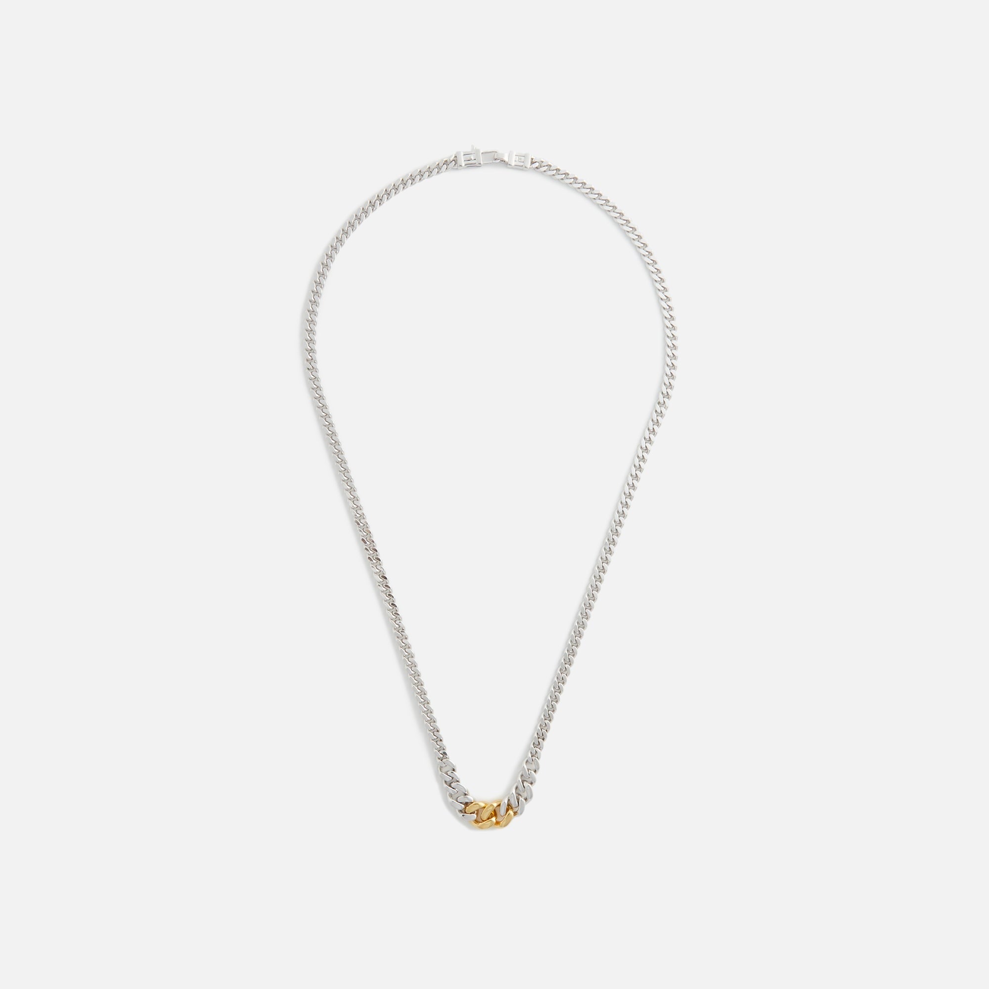 Tom Wood Dean Chain Duo - Silver / Gold