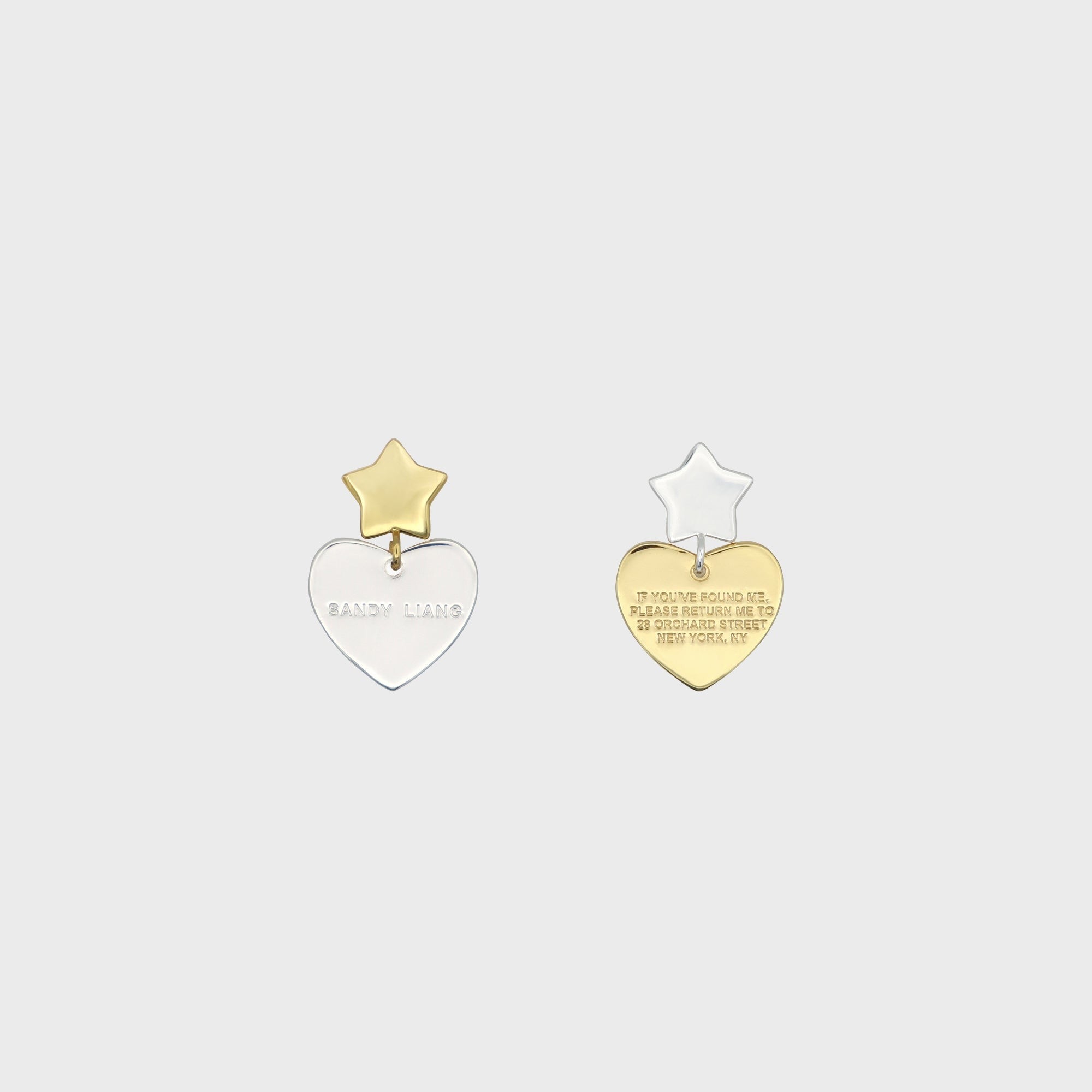 Sandy Liang Lucky Earrings - Gold / Silver