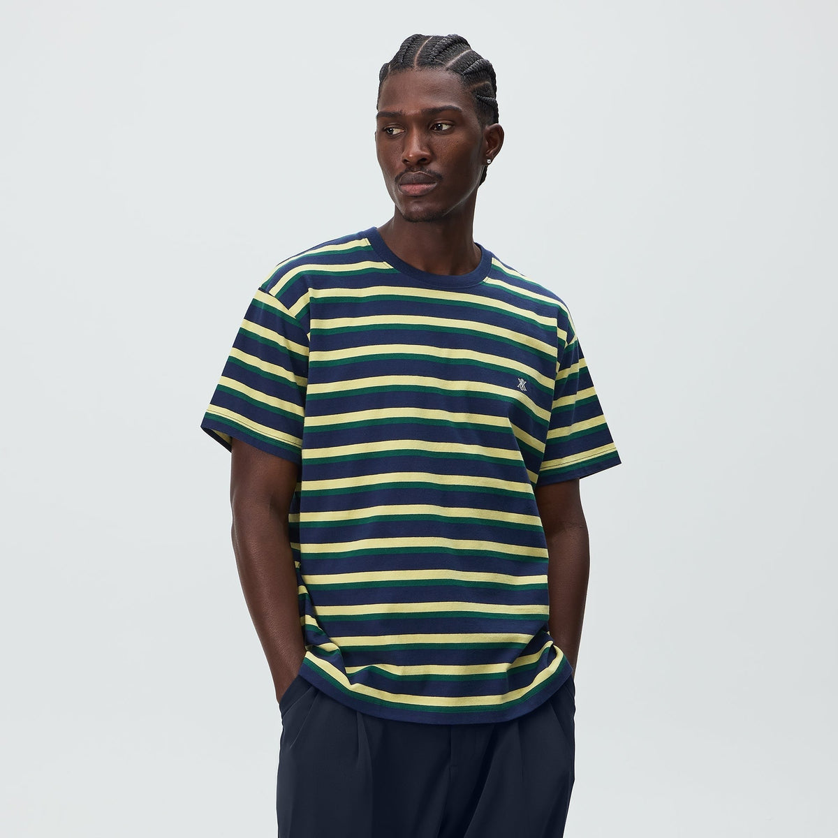 Kith Stripe LAX Tee 2.0 - Nocturnal