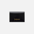 Saint Laurent Flap Card Case Branded - Nero