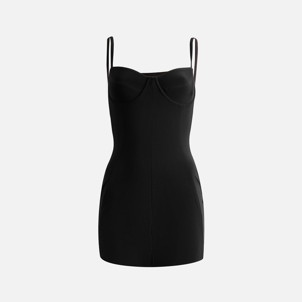 Norma Kamali Underwire Pickleball Dress - Black