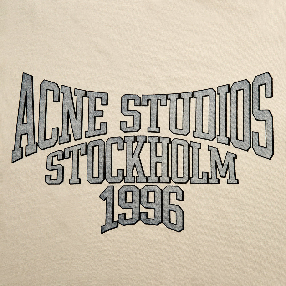 Acne Studios Graphic Tee - Off White / Grey / Blue