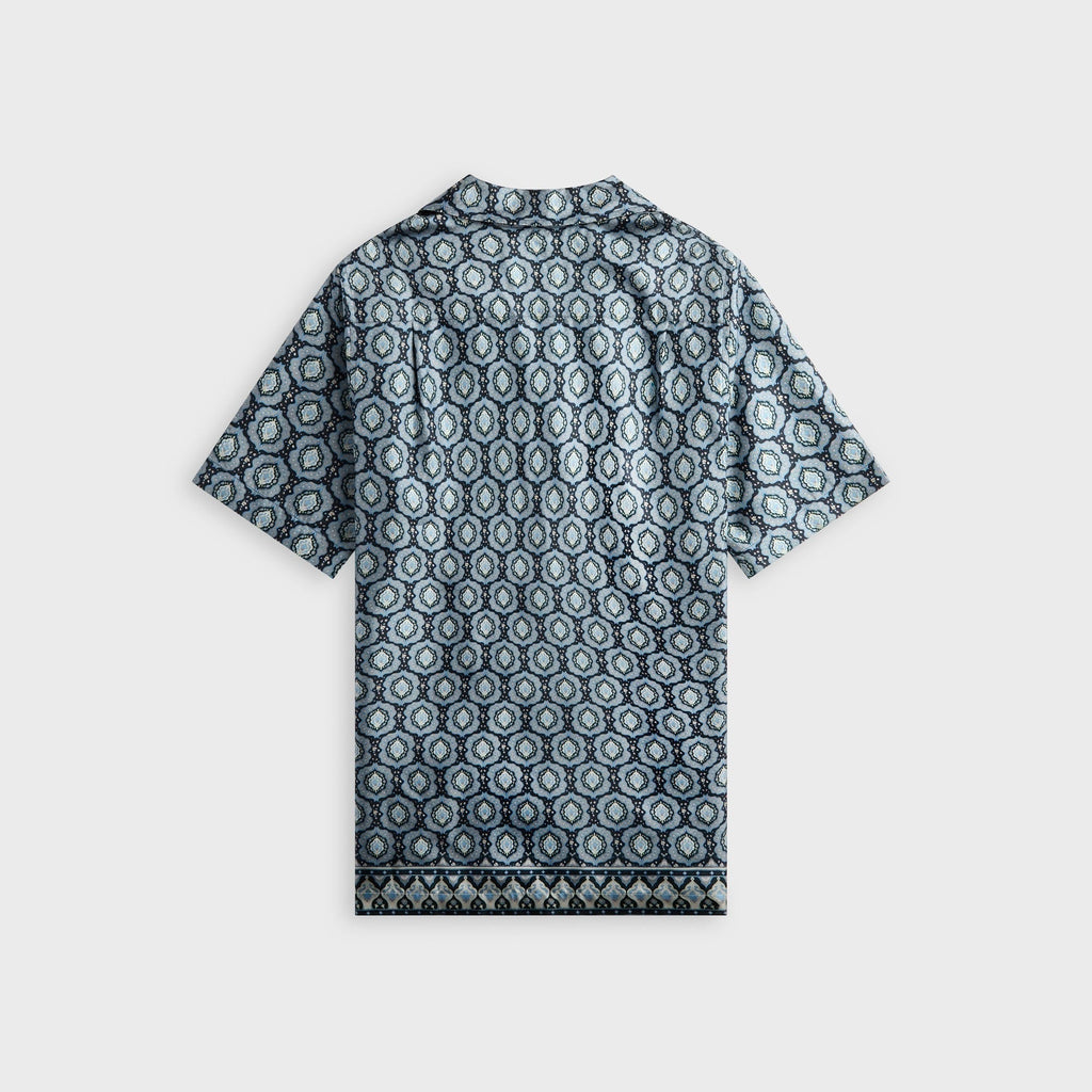 Orlebar Brown Relaxed Fit Silk Passetto Shirt - Night Iris