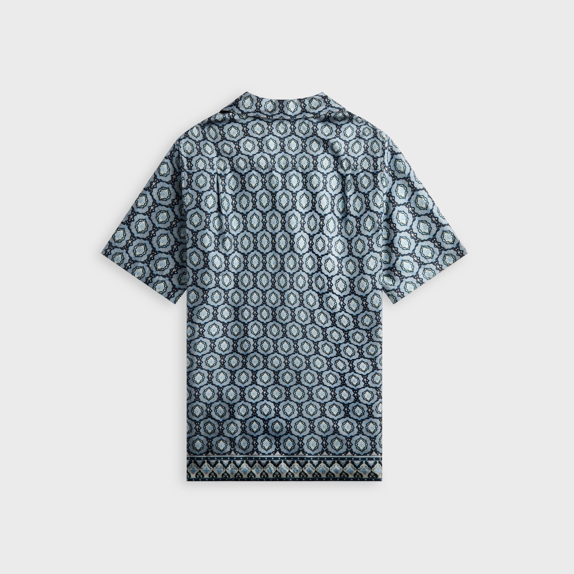 Orlebar Brown Relaxed Fit Silk Passetto Shirt - Night Iris