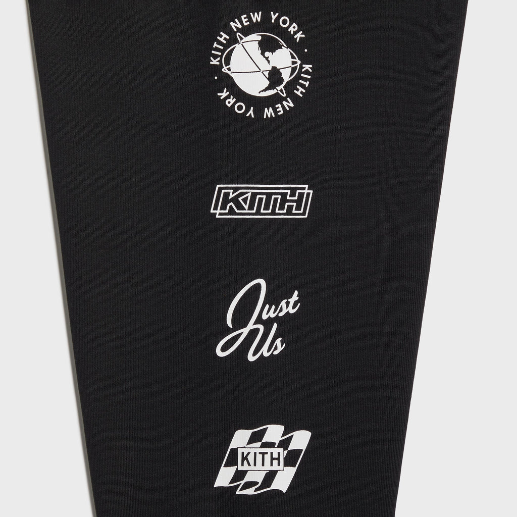 Kith Kids Logo Blocked Nelson Sweatpant - Black - PH