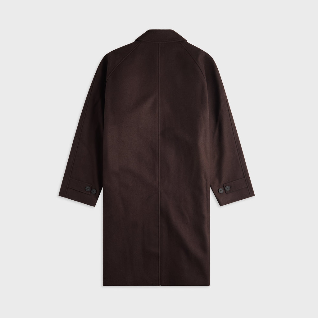 Studio Nicholson Raglan Wool Coat - Espresso