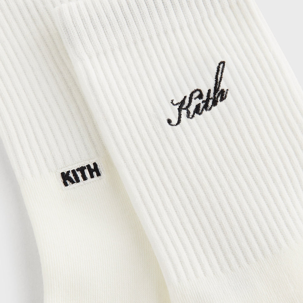 Kith Women 3-Pack Lightweight Cotton Classic Crew Sock - Multi