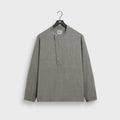 &Kin Tropical Wool Leven Shirt - Grey Melange