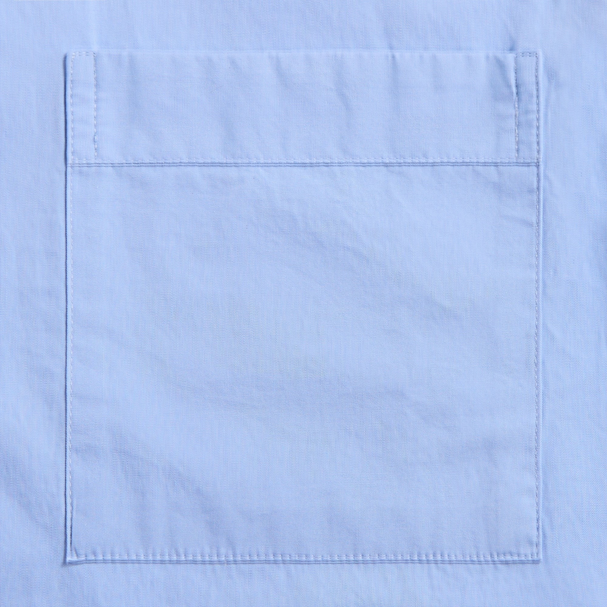 Tekla Poplin Long Sleeve Pyjama Shirt - Solid Cornflower