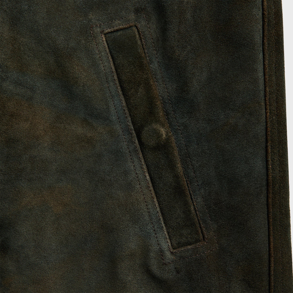 Rick Owens Suede Brad Jacket - Indigo