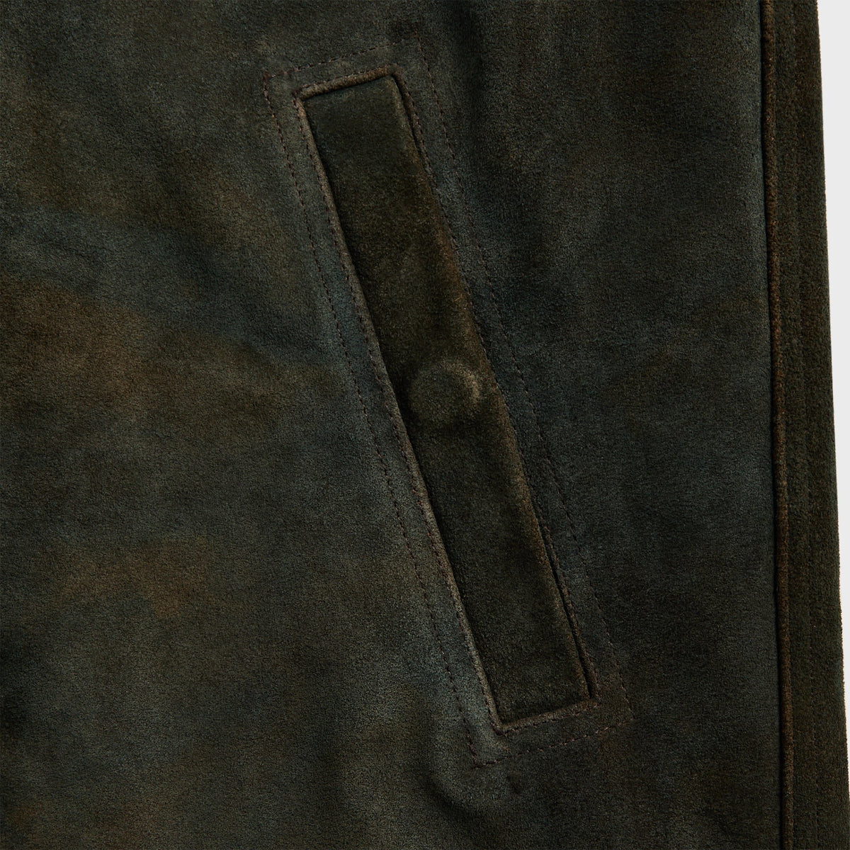Rick Owens Suede Brad Jacket - Indigo