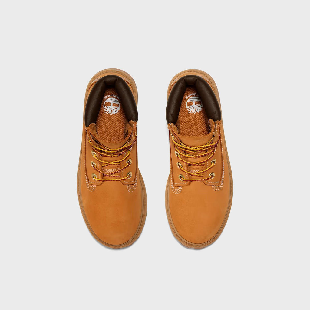 Timberland Junior 6-Inch Lace Up Waterproof Boot - Wheat