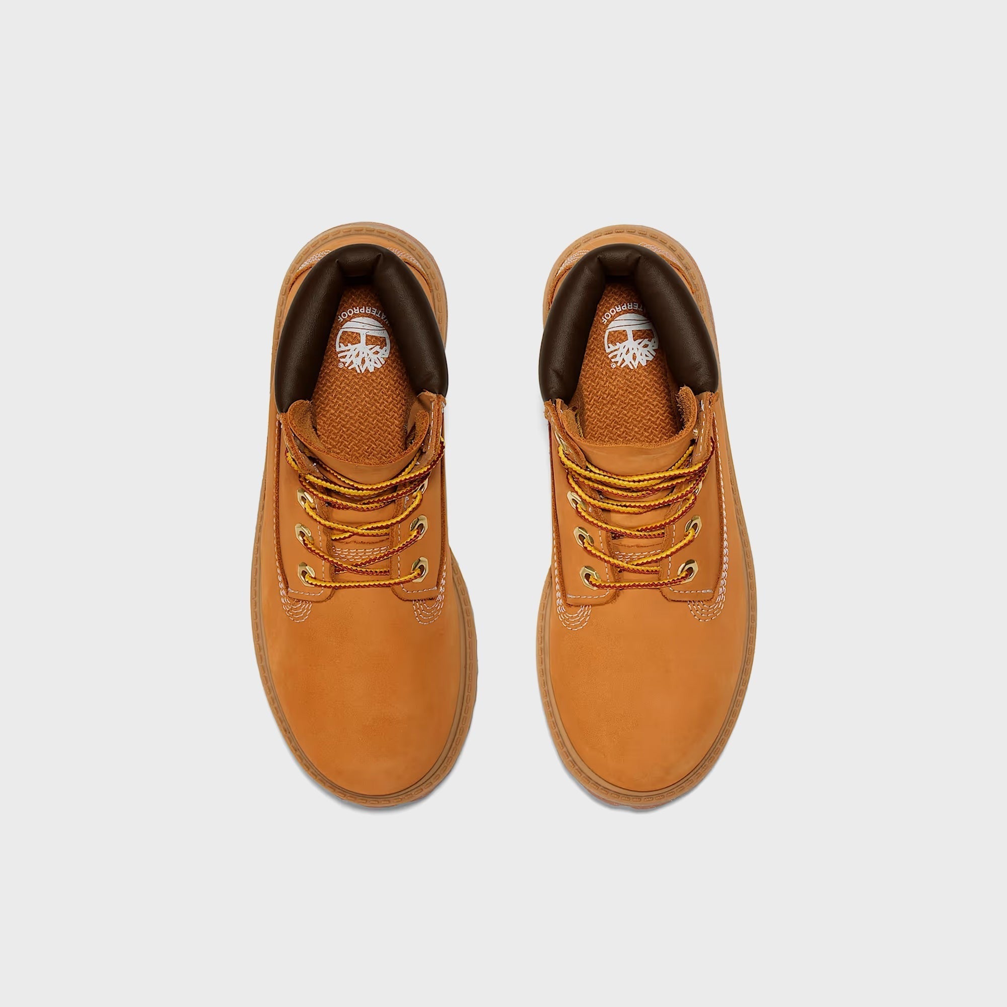 Timberland Junior 6-Inch Lace Up Waterproof Boot - Wheat