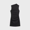 Kith Women Delphi Draped Sueded Mini Dress - Black