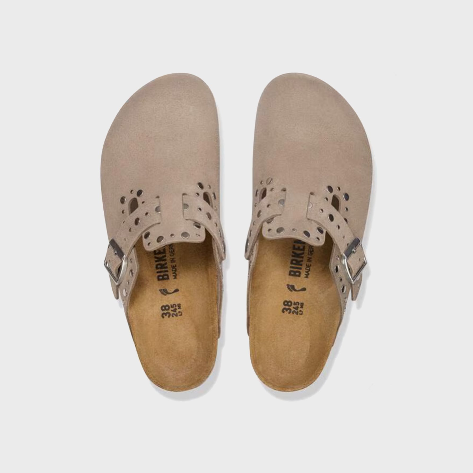 Birkenstock WMNS Boston Rivets - Taupe