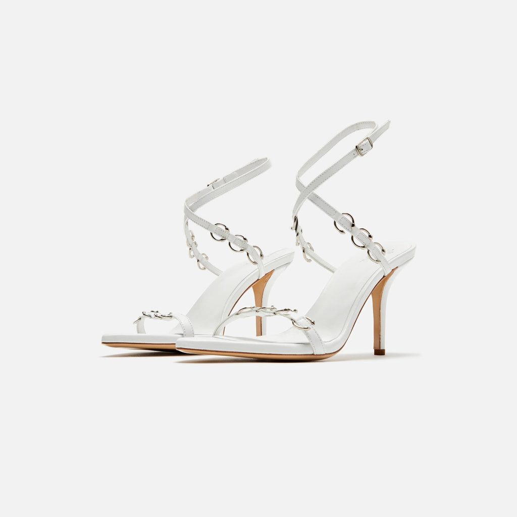 Gia Borghini x Miaou Reno Sandal - White